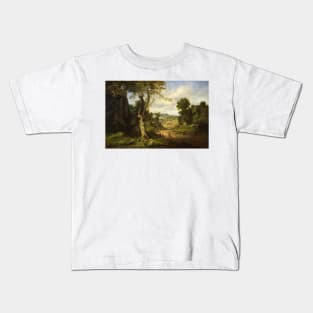 View in Berkshire County, Massachusetts, Clearing Off after a September Storm by George Inness Kids T-Shirt